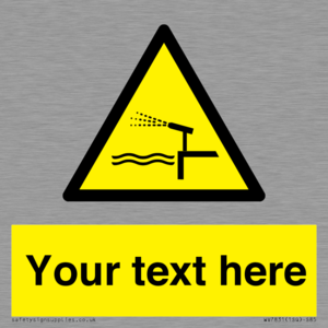 Custom warning water cannon